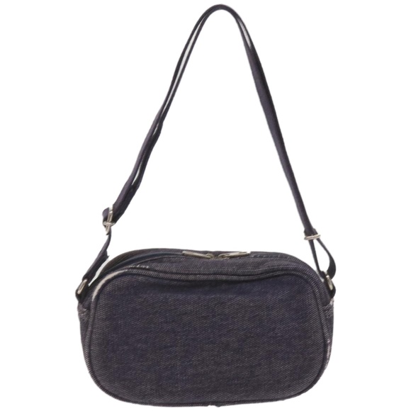 BURBERRY Hand Bag Denim Navy Auth ti1533 - Picture 3 of 16